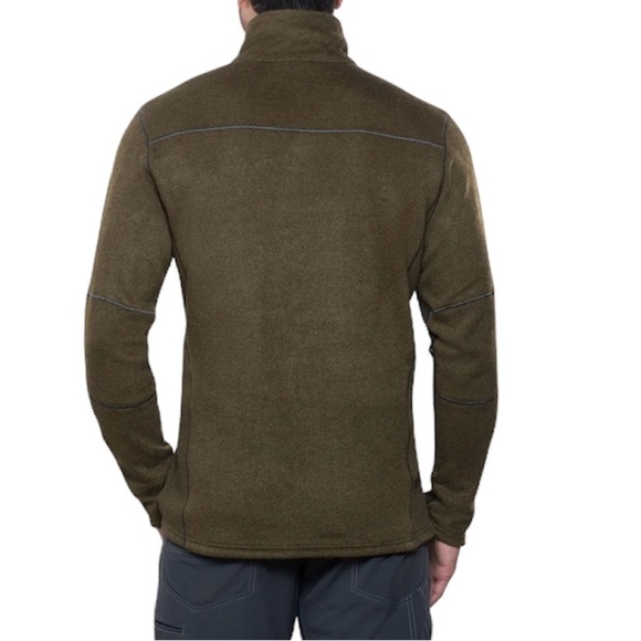 KUHL Men's Olive Charcoal Interceptr Quarter Zip Size M - Picture 3 of 9